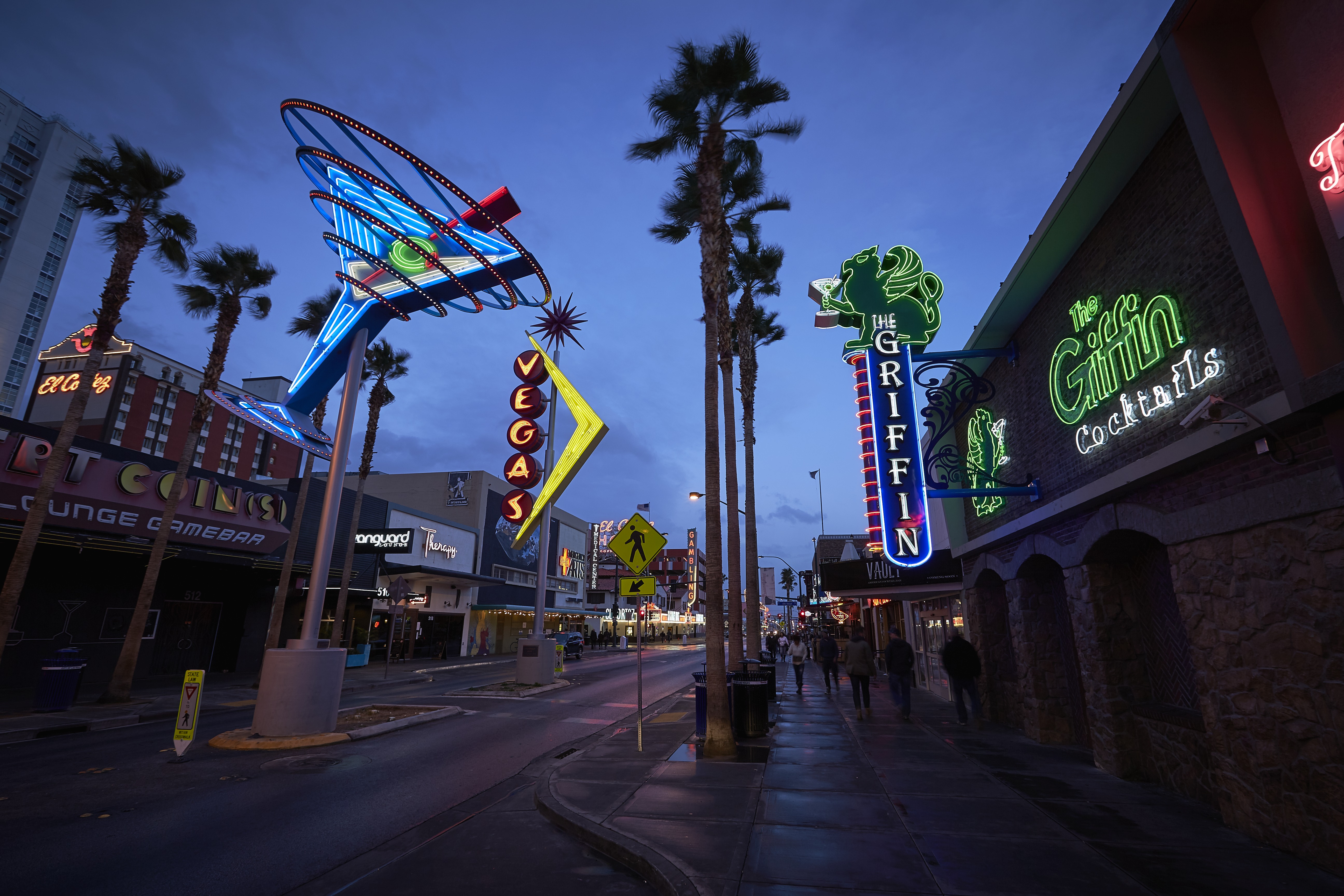 Photographs of East Fremont Street signs, Las Vegas (Nev.), 2016