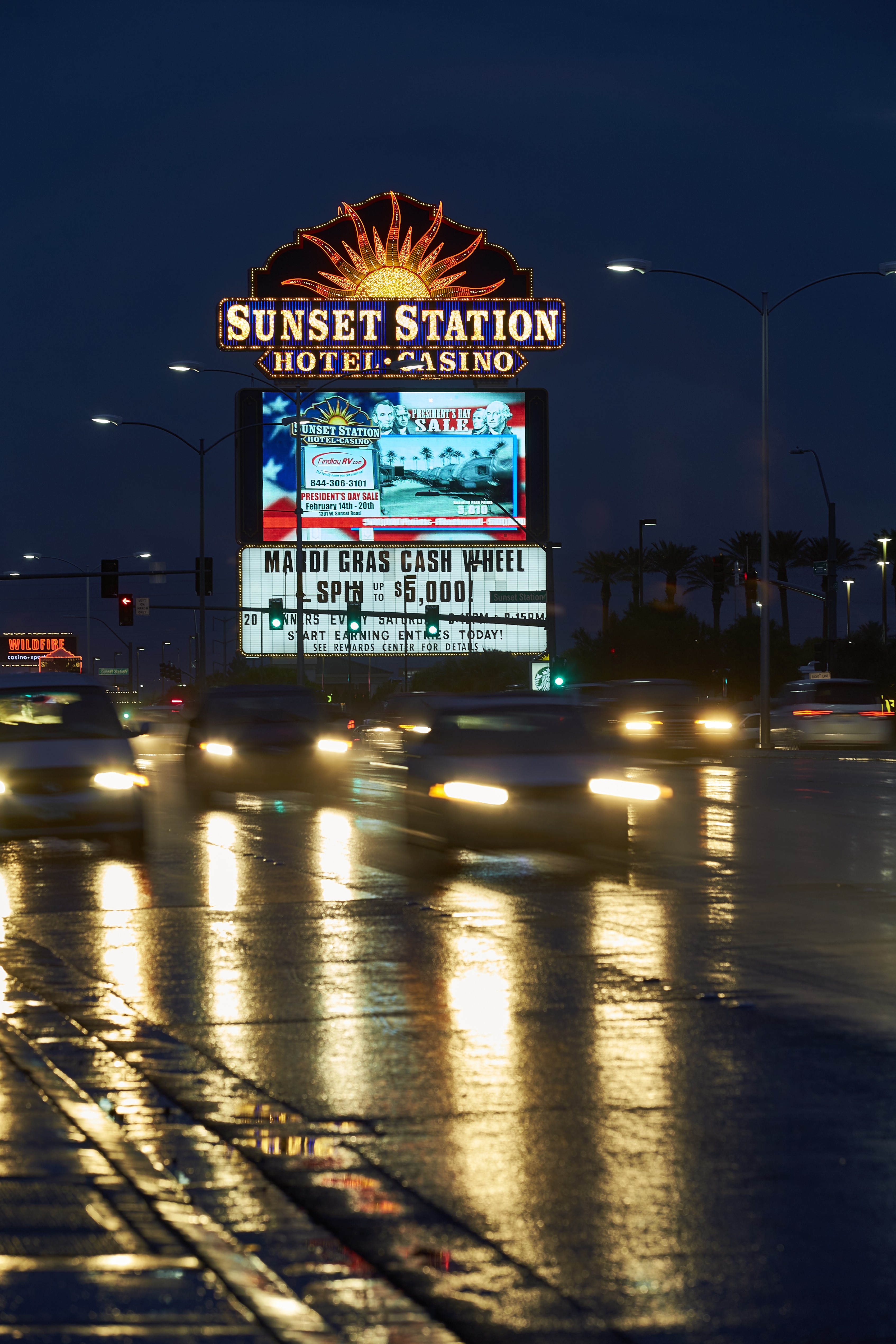 Photographs of Sunset Station signs, Henderson, (Nev.), February 2017