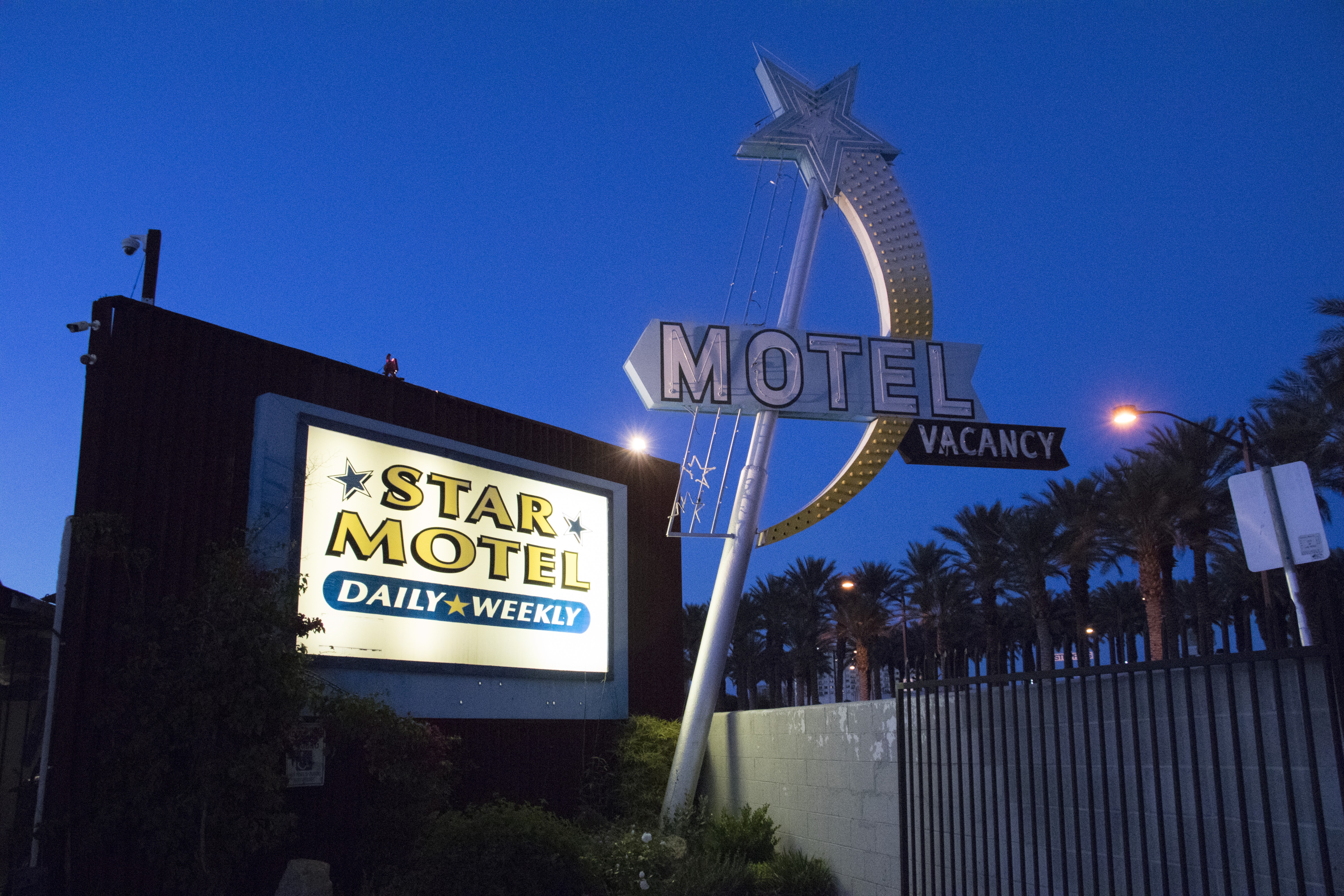 Photographs of Star Motel sign, Las Vegas (Nev.), March 3, 2017