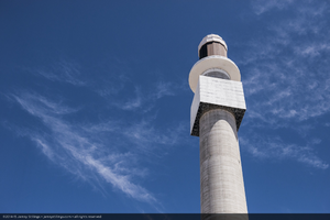 The 540 foot (165 meter) high tower, Crescent Dunes Solar, near Tonopah, Nevada: digital photograph