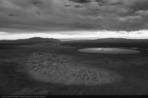 Aerial photo of Crescent Dunes Solar, near Tonopah, Nevada: digital photograph
