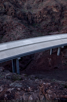Photograph of an approach bridge on the Nevada side of the Hoover Dam Bypass Project to build the Mike O'Callaghan-Pat Tillman Memorial Bridge, March 5, 2009