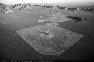 Photograph of Ivanpah Solar to the northwest, April 11, 2012