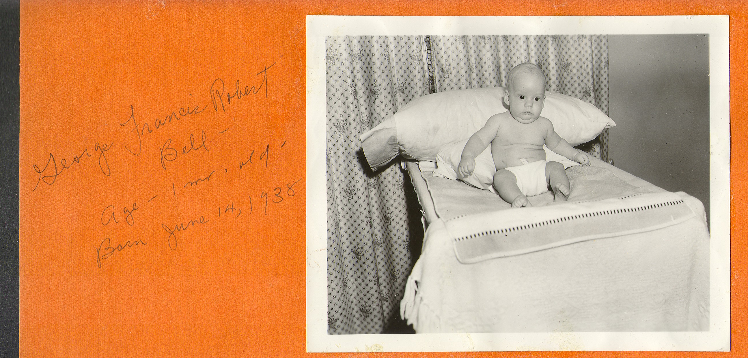 George Francis Robert Bell, age one month: photographic print