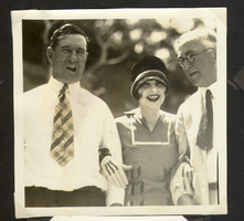 Clara Bow Bell with two unidentified men: photographic print