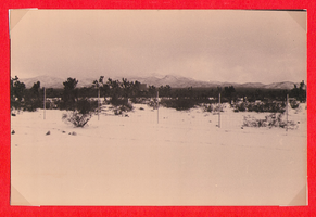 Snowy view of the property at Walking Box Ranch, Nevada: photographic print
