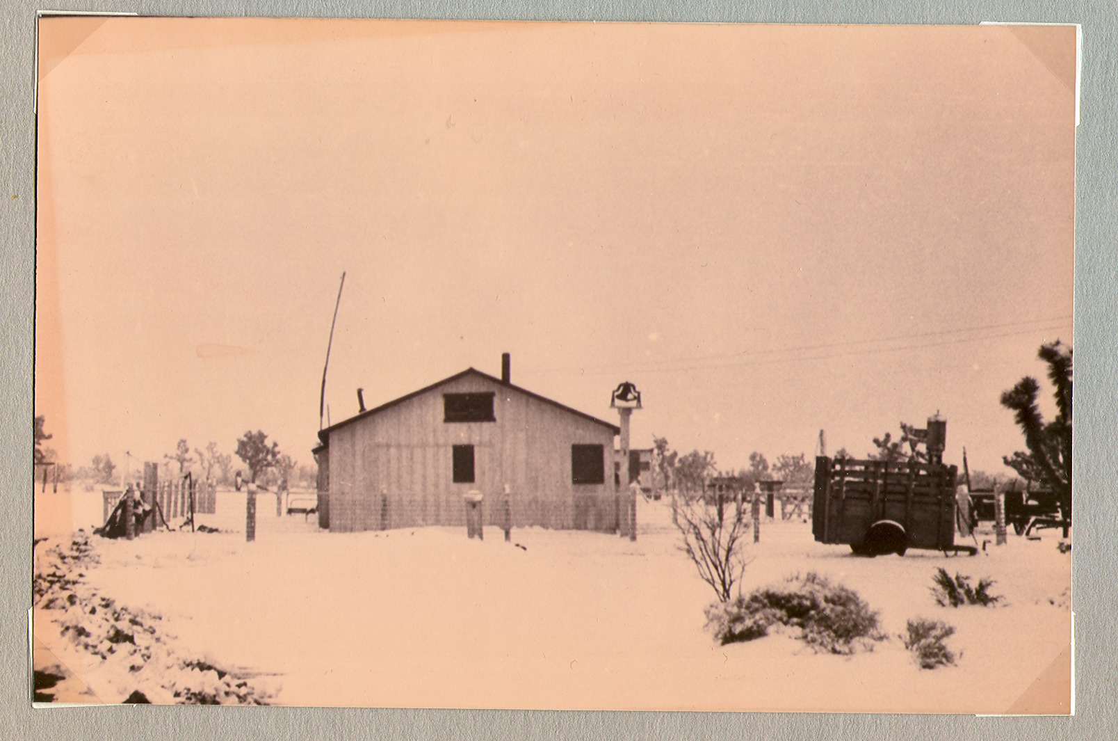 Snow at Walking Box Ranch, Nevada: photographic print