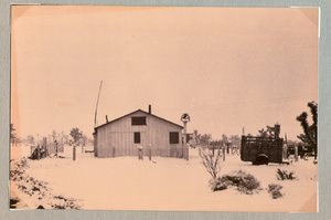 Snow at Walking Box Ranch, Nevada: photographic print