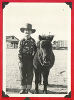 Rex Bell Jr. with his first horse (Shetland pony)-named Smokey: photographic print