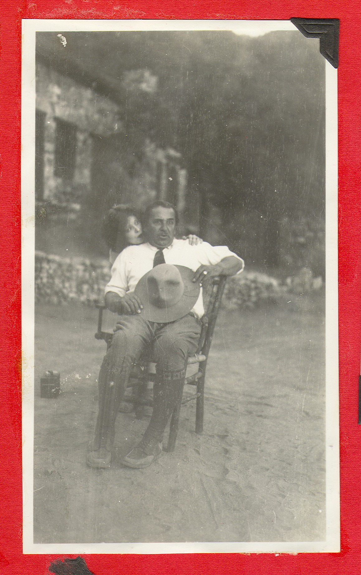 Clara Bow Bell and man seated: photographic print