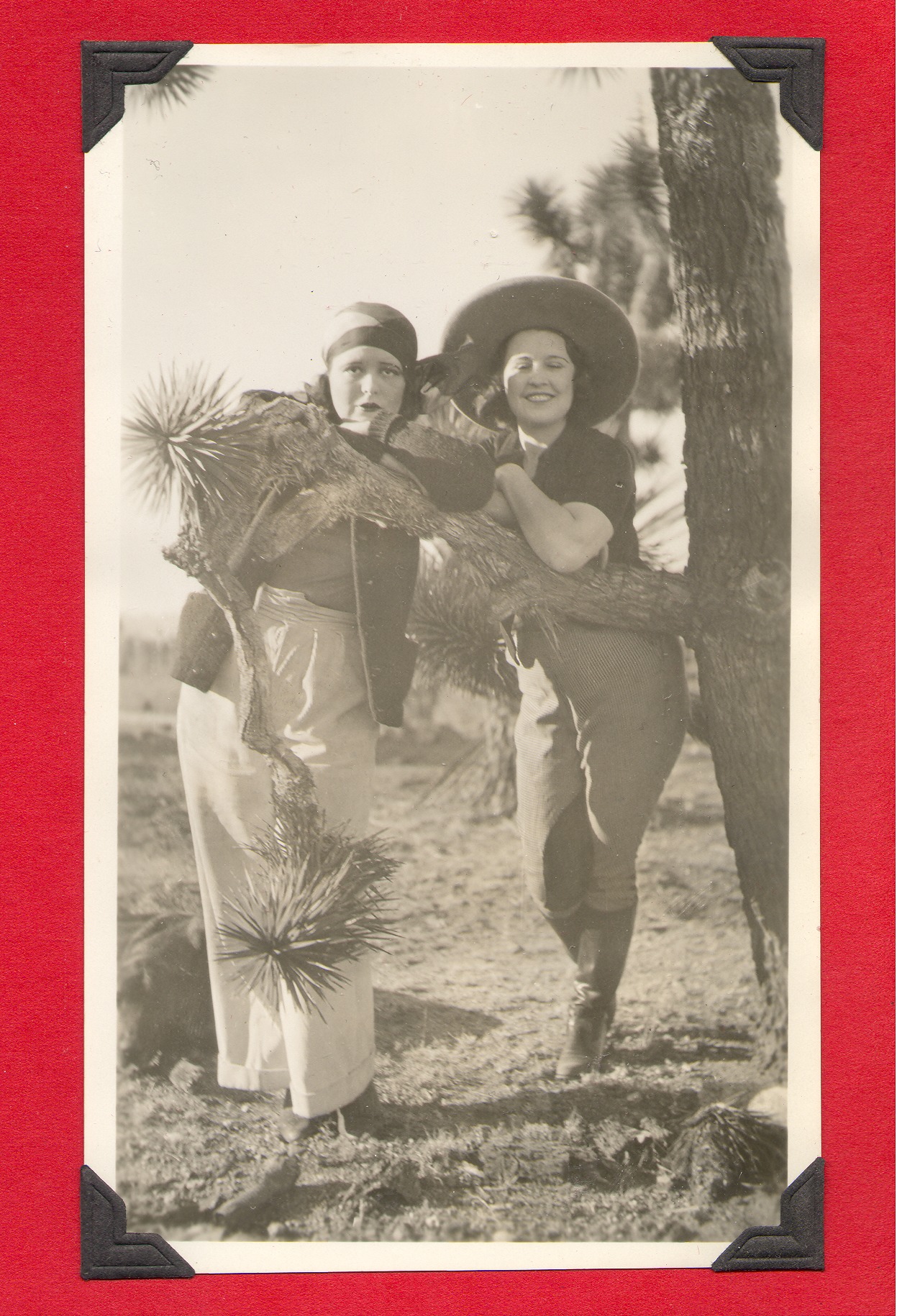 Clara Bow Bell (left) with Marion Lewyn: photographic print