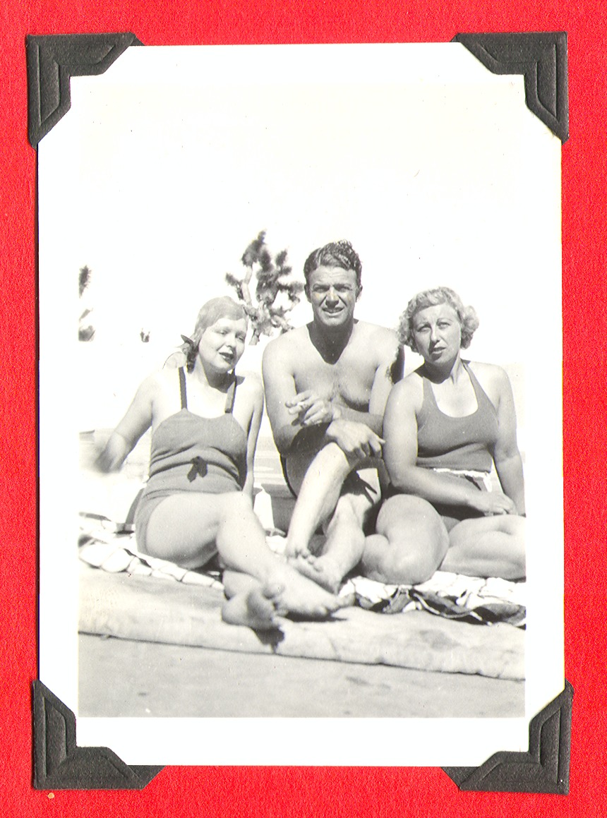 L-R; Clara, Rex, Helene. She was a caretaker for Rex Jr. and George: photographic print