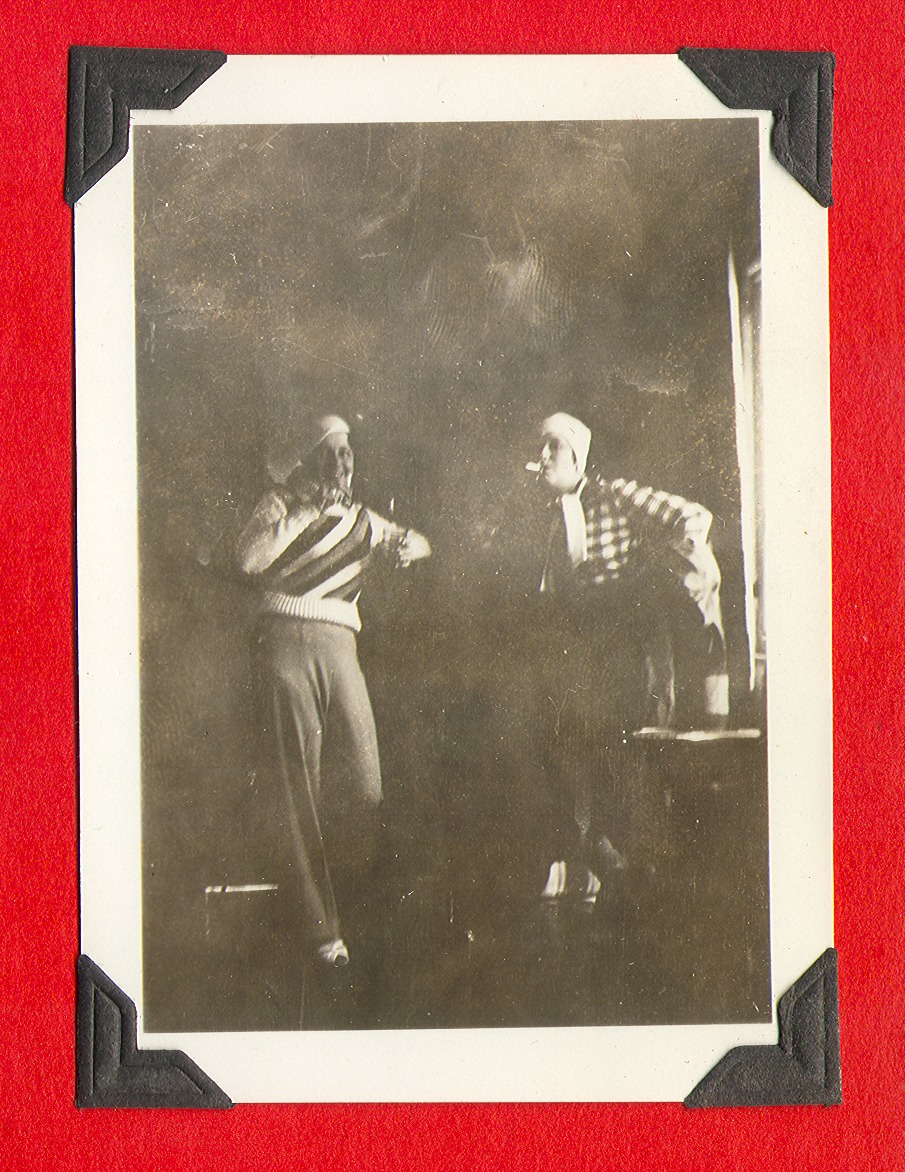 Two unidentified people: photographic print