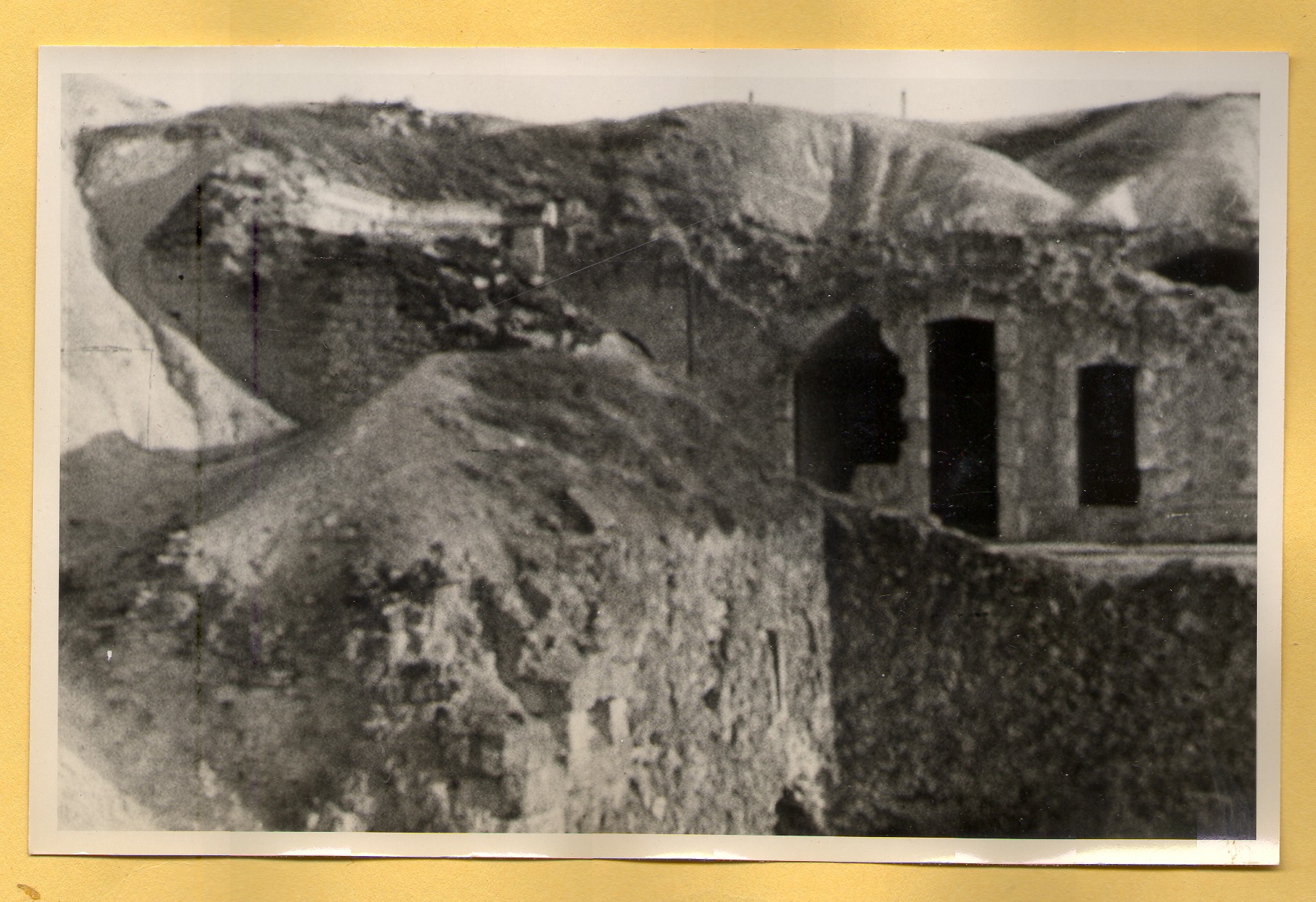 Building remains-in France after WWI: photographic print