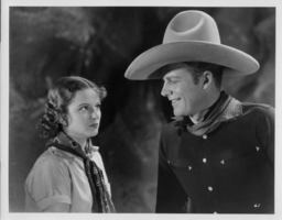 Rex Bell in movie still from unidentified movie: photographic print