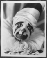 Photograph of a clown: photographic print