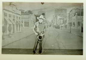 Still of Rex Bell from unidentified movie: photographic print