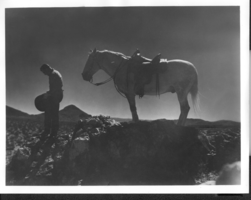Photograph of Rex Bell (George Francis Beldam) and his horse