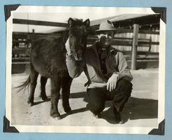 Rex Bell with Smokey: photograph
