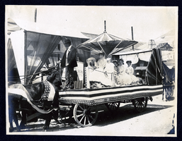 Photograph of Queen and Court of Tonopah Railroad Carnival, Tonopah (Nev.), early 1900s