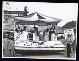 Photograph of Fraternal Order of Eagles Aerie Float at Tonopah Railroad Carnival, Tonopah (Nev.), early 1900s