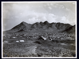 Photograph of mountains at Tonopah (Nev.), early 1900s