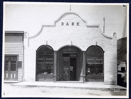 Photograph of Agency State Bank and Trust Company, Goldfield (Nev.), early 1900s