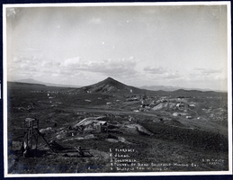 Photograph of Goldfield Mining District and Columbia Mountain, Goldfield (Nev.), early 1900s