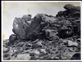 Photograph of Lone Mountains rock formations, Goldfield (Nev.), early 1900s