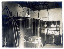 Photograph of a power plant for a mill, Goldfield (Nev.), early 1900s