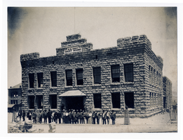 Photograph of the dedication of Goldfield Court House, Goldfield (Nev.), June, 18 1907