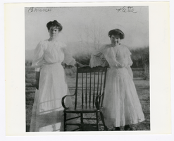 Photograph of Emma and Katie Rogers, Round Mountain (Nev.), 1900-1925