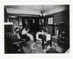 Photograph of Lillian Yeager Byrd and Will Berg at home, Round Mountain (Nev.), 1915