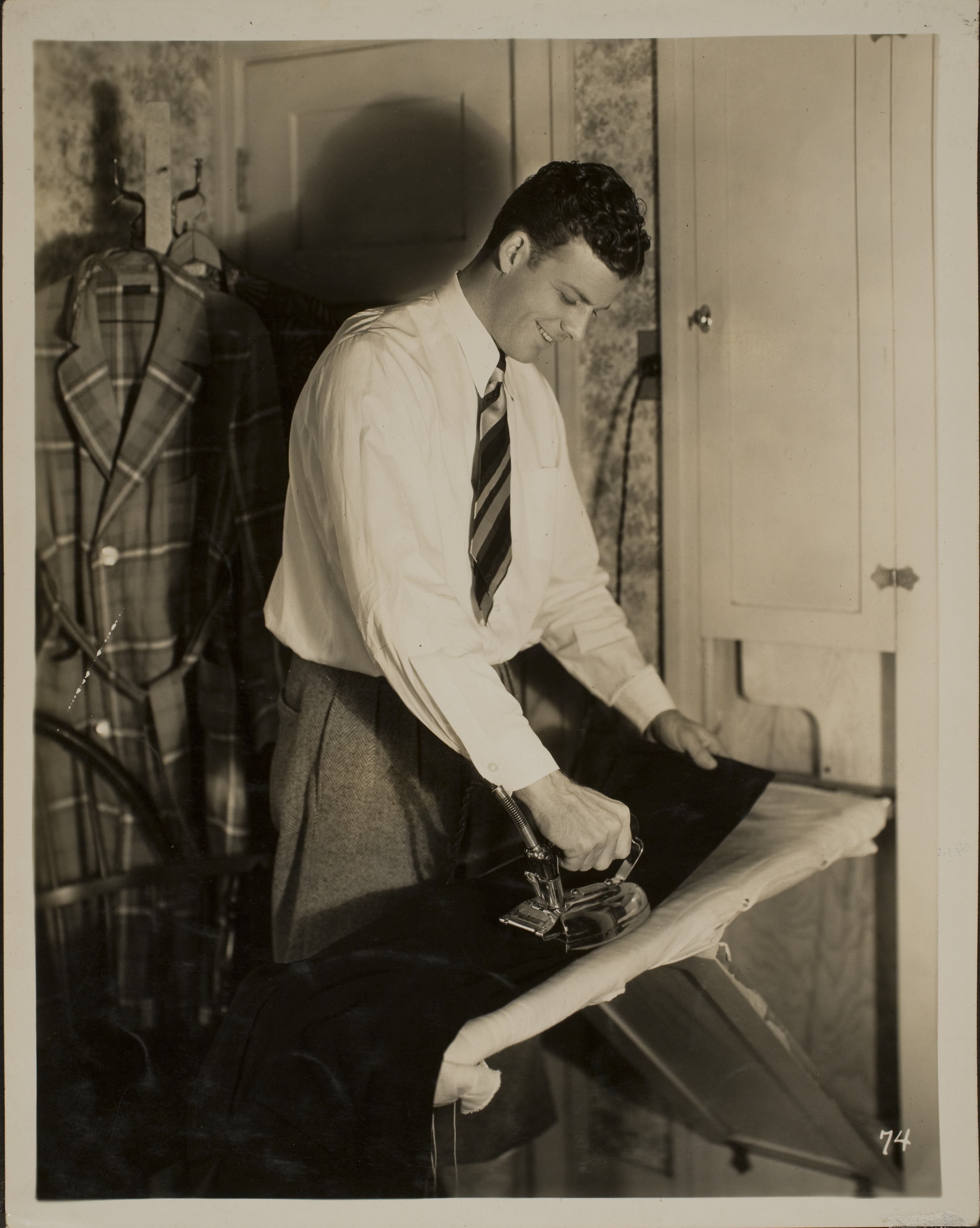 Rex Bell (George Francis Beldam) Ironing: photographic print