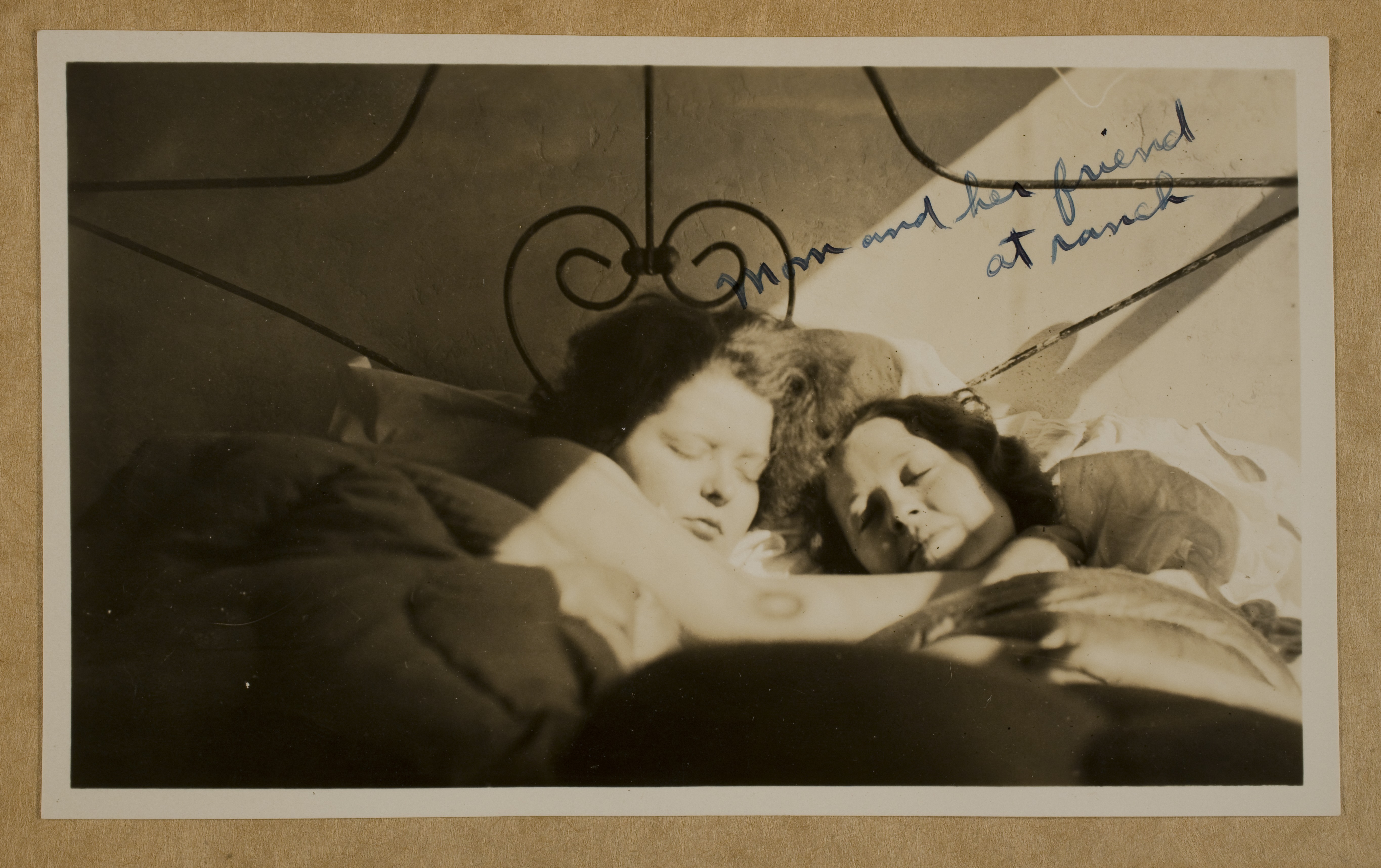 Clara Bow and Marion Lewyn at Walking Box Ranch: photographic print
