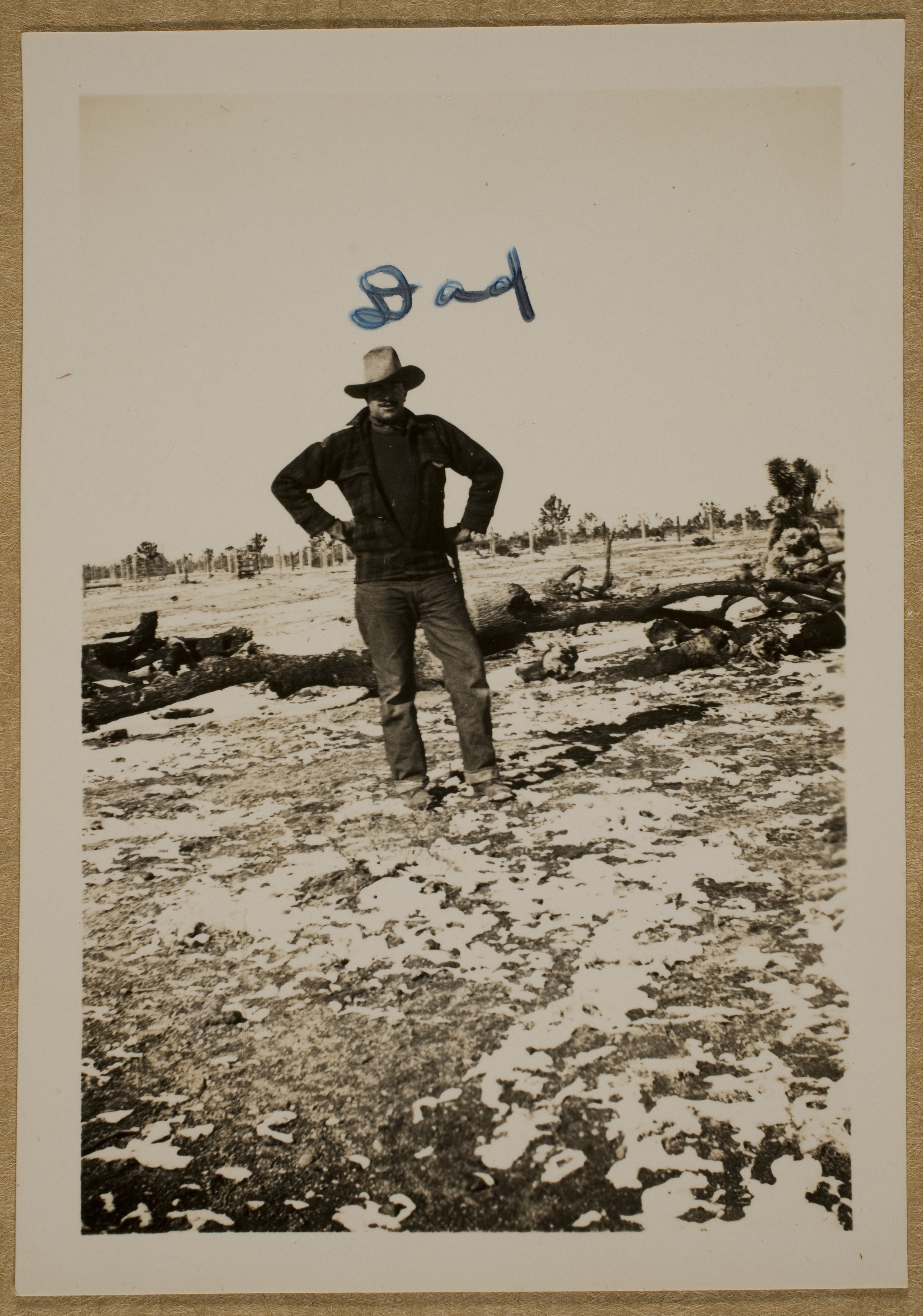Unknown man at Walking Box Ranch: photographic print