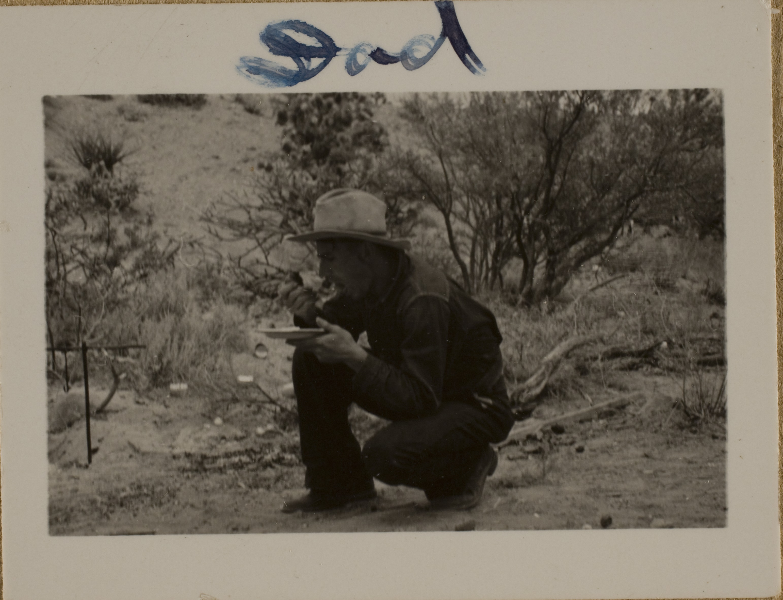 Unidentified man at Walking Box Ranch, Nevada: photographic print