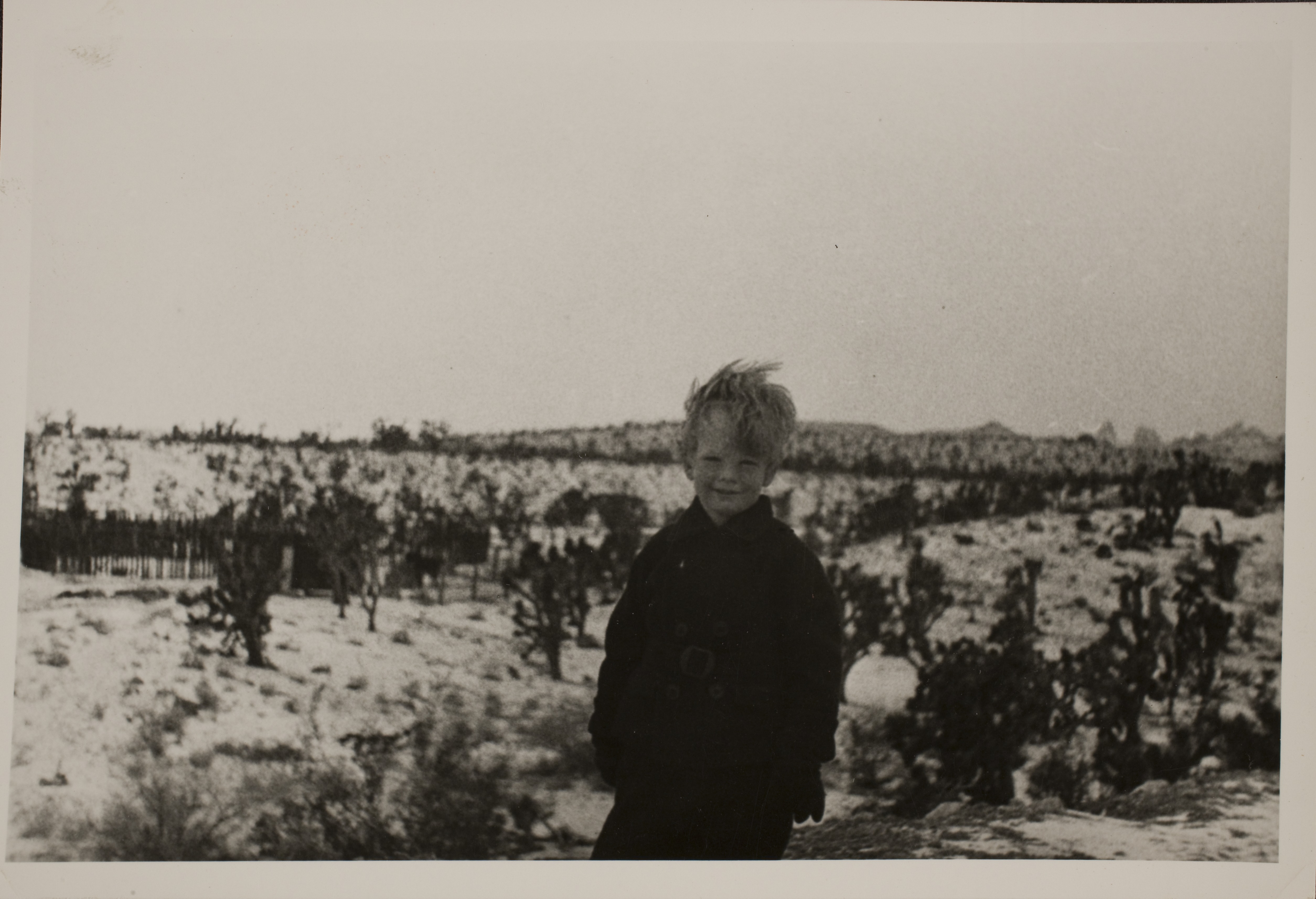 Rex Anthony Bell, Jr (Toni Larbow Beldam) at Walking Box Ranch, Nevada in snow: photographic print