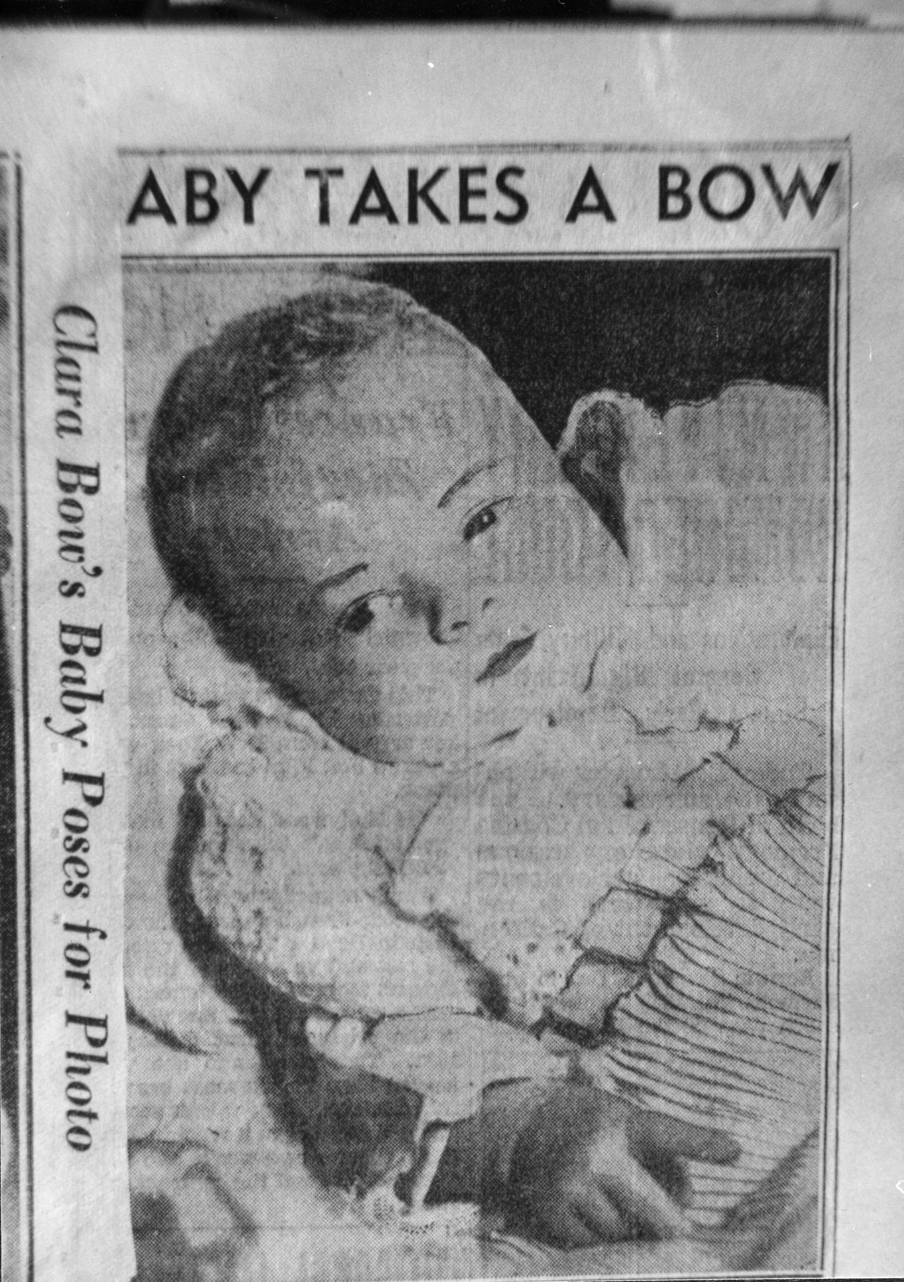 Newspaper clipping of unknown birth: newspaper clipping
