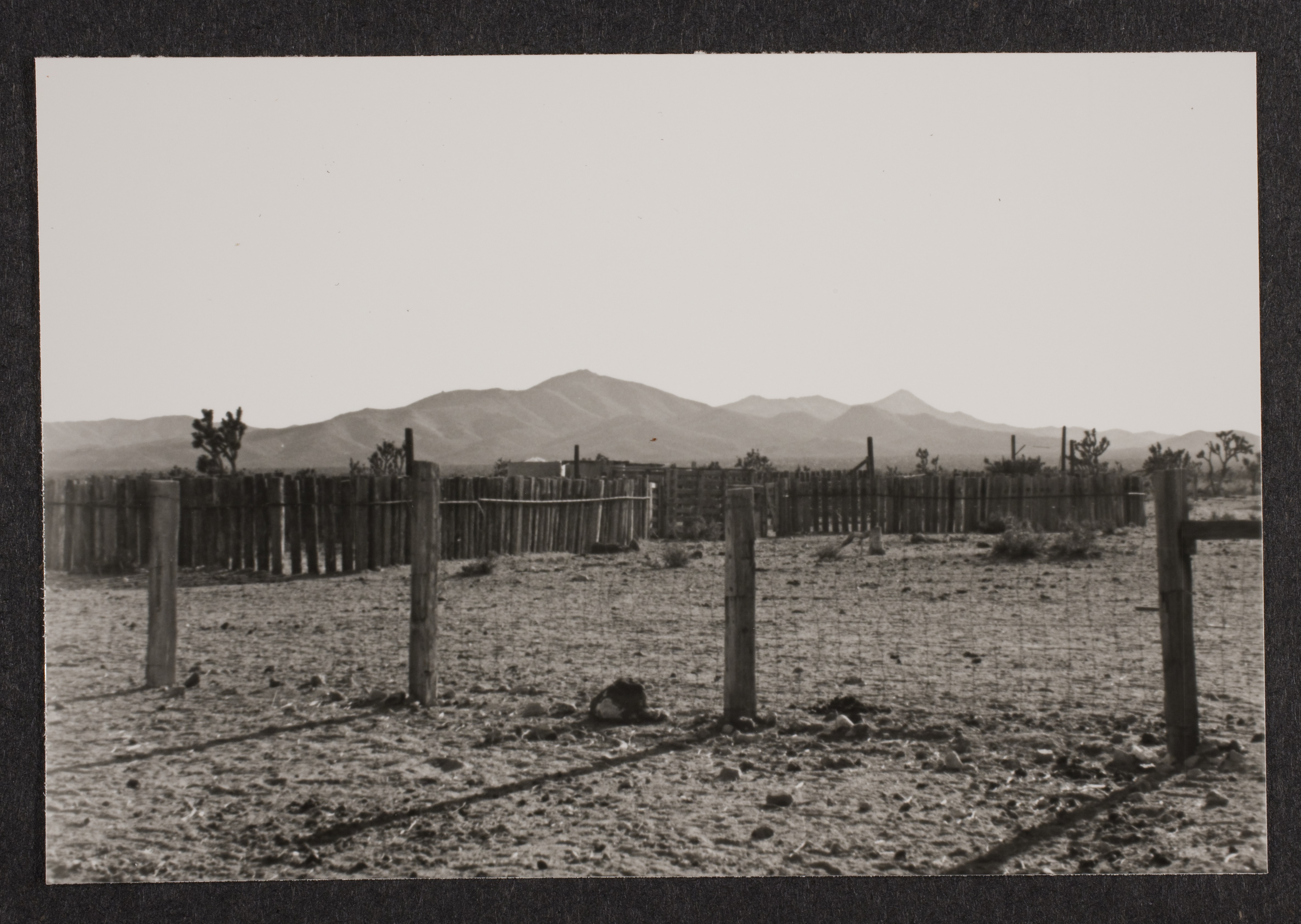 Empty corral at the Walking Box Ranch, Nevada: photographic print