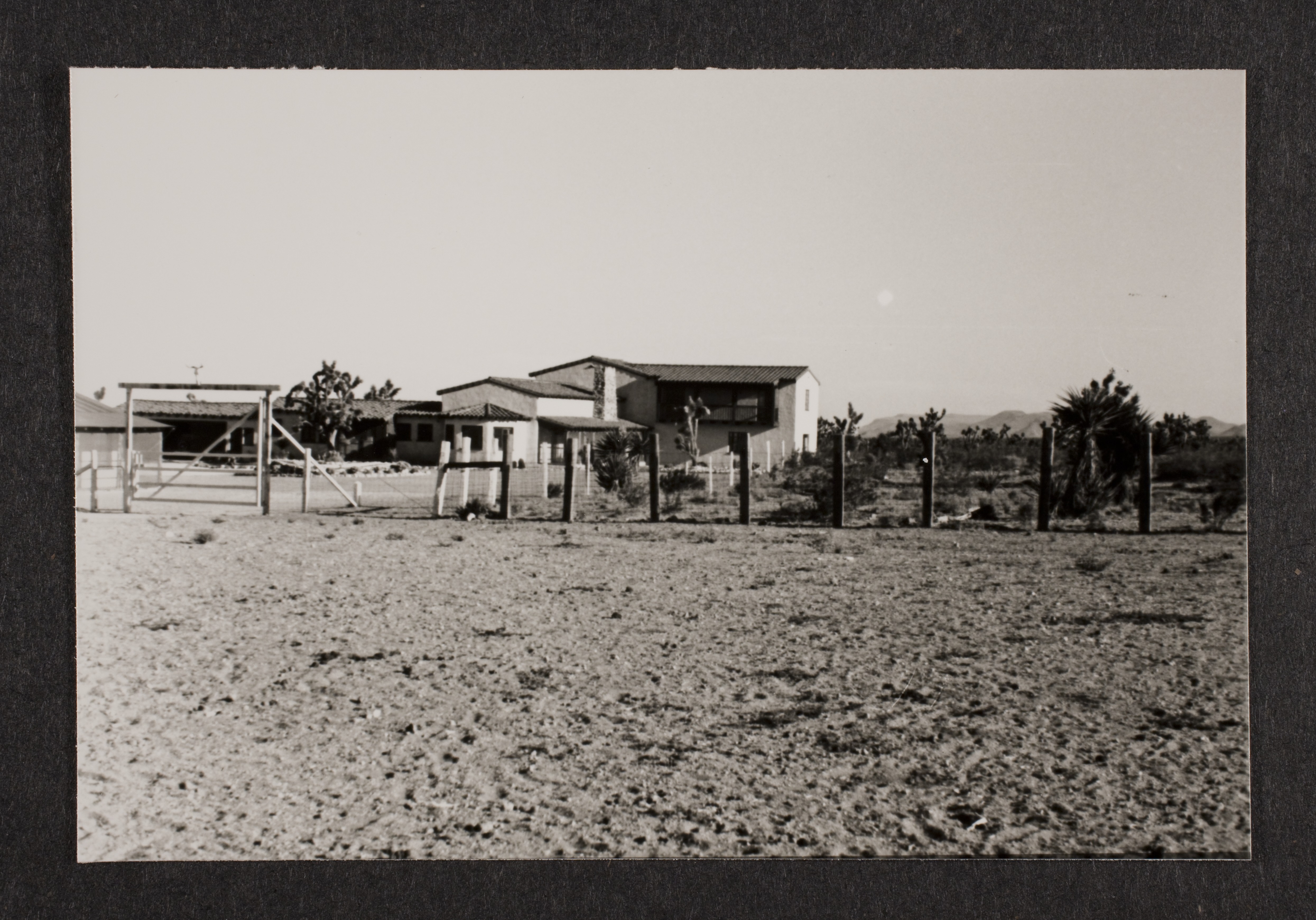 View of the ranch house at Walking Box Ranch, Nevada: photographic print