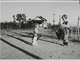 George Francis Robert Bell and Rex Bell Jr. at Walking Box Ranch, Nevada: photographic print