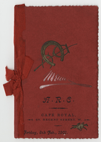 Café Royal menu, February 8, 1901