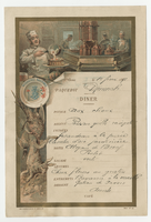 Le Djemnah steamship restaurant, menu, February 12, 1892