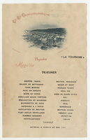 La Touraine steamship, lunch menu and concert program, May 4, 1891