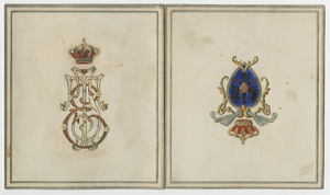 House of Savoy Royal Family residence menu, Friday, April 9, 1886