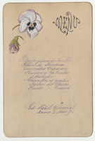Grand Hôtel du Quirinal, menu, May 2, 1890