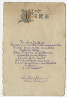 Grand Hôtel du Quirinal menu, March 27, 1890