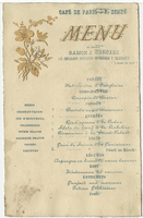 Event for Dr. Ramon J. Carcano, given by the senior employees of the postal and telegraph service, at Café de Paris on June 3rd, 1888