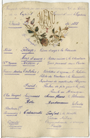 Café de Paris, menu, June 22, 1888